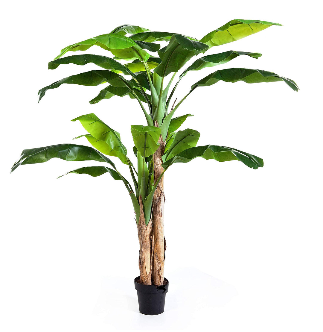 artplants.de Künstlicher Bananenbaum Amaru, grün, 300cm - Deko Staude - Plastik Baum