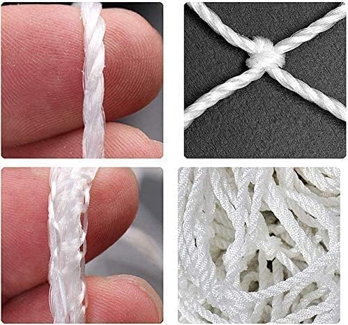 Aoneky Maille En Carrée, Polyéthylène Fussballnetz 3x2M 2.5mm Weiss, 3x2M 2.5mm Weiß