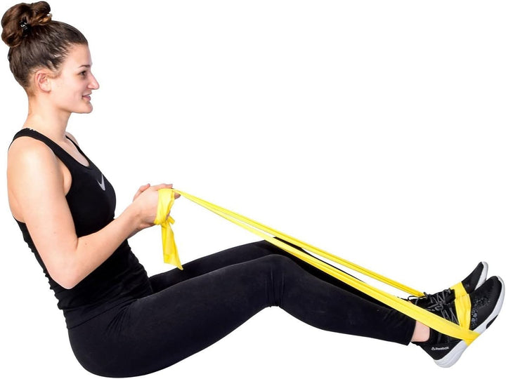DITTMANN Body Band Fitnessband Gymanstik Expander Kraft 5.5m gelb (leicht)