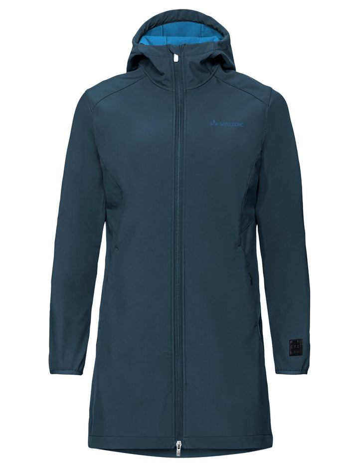 VAUDE Damen Women's Moena Softshell Parka Jacke 42 dark sea, 42 dark sea