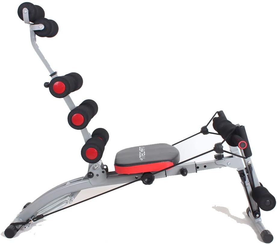 Techfit Multifunktionsbank Total Trainer - Revolutionäre Bauchmuskelbank, klappbar, ideal für Bauch,