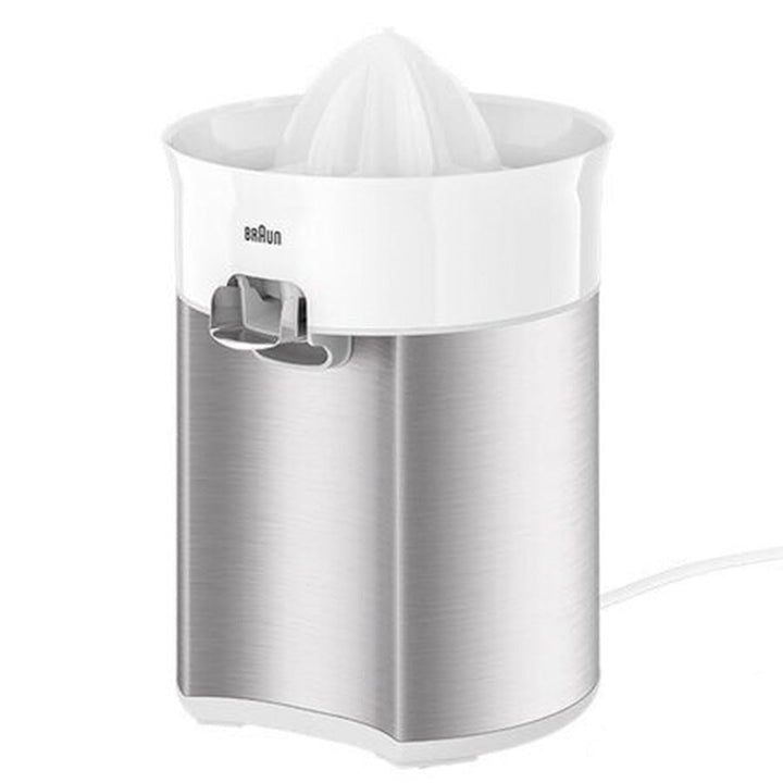 Braun CitrusQuick 5 CJ5050 WH Zitruspresse, Direkter Saftauslauf, Anti-Tropf-Auslauf, Start/Stopp-Au