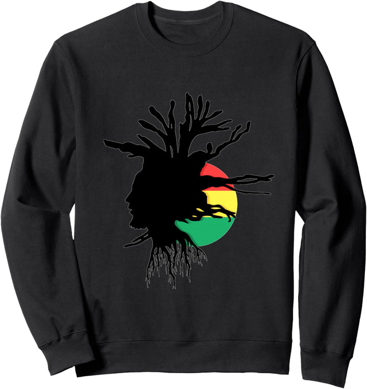Rasta fürchtet äthiopische Flaggen-Reggae-Wurzeln Jamaika Sweatshirt