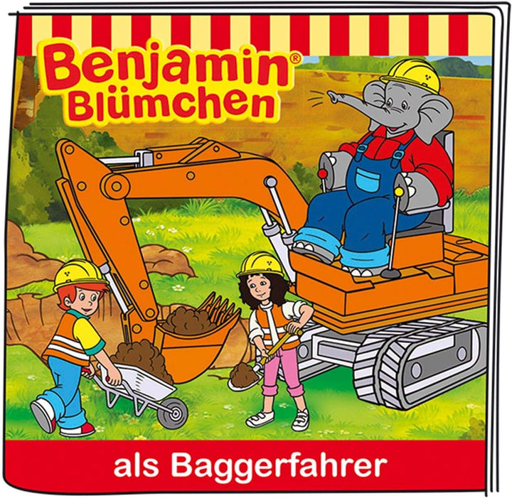 tonies Hörfiguren für Toniebox, Benjamin Blümchen – Benjamin als Baggerfahrer, Hörspiel für Kinder a