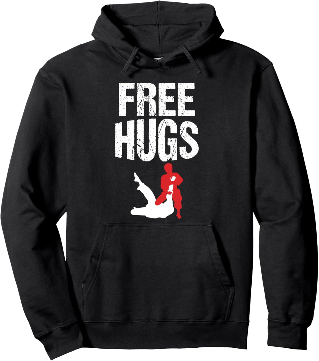Free Hugs, Jiu Jitsu, BJJ, Kampfsport Pullover Hoodie