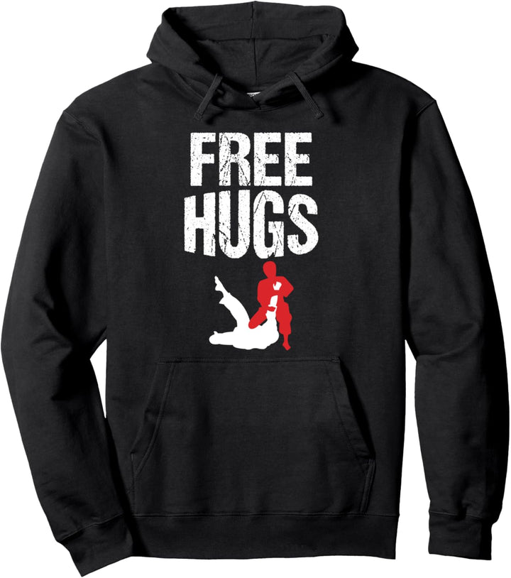 Free Hugs, Jiu Jitsu, BJJ, Kampfsport Pullover Hoodie