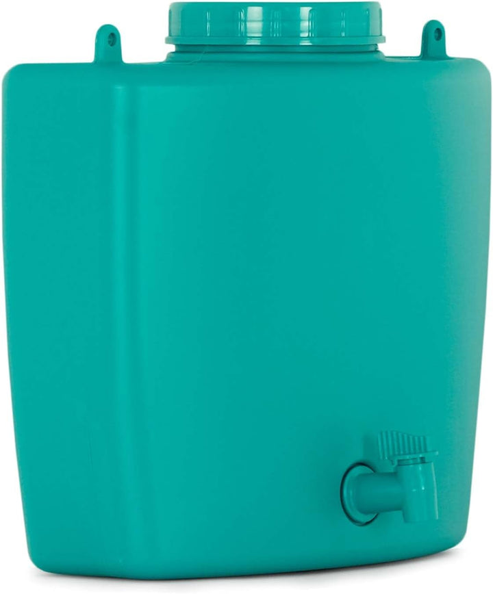 4Big.fun Wasserspender 9 L mit Wasserhahn Camping Gartenhaus Datscha Rukomojnik Kanister blau, Blau