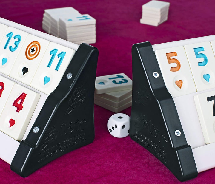 Star Rummy Set Okey Takımı hochwertige Verarbeitung & Materialien (Kunststoff- Spielbänke - leicht u