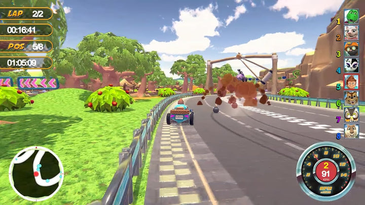 ANIMAL KART RACER 2 - Familien Rennspiel für Switch