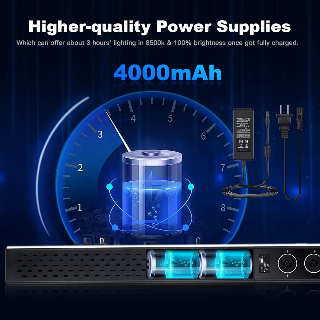 Soonpho Video Leuchtstab Stick Light Tube RGB LED Lichtstab für Studio 2500K-8500K CRI≥97 TLCI≥97