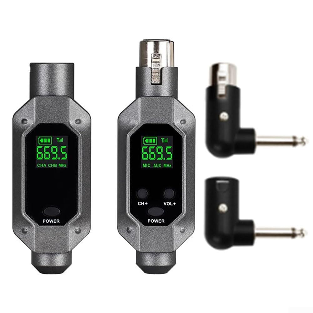 Kabelloses Mikrofon, Audio-Sender und Empfängersystem, XLR-Mikrofonadapter für dynamisches Mikrofon,