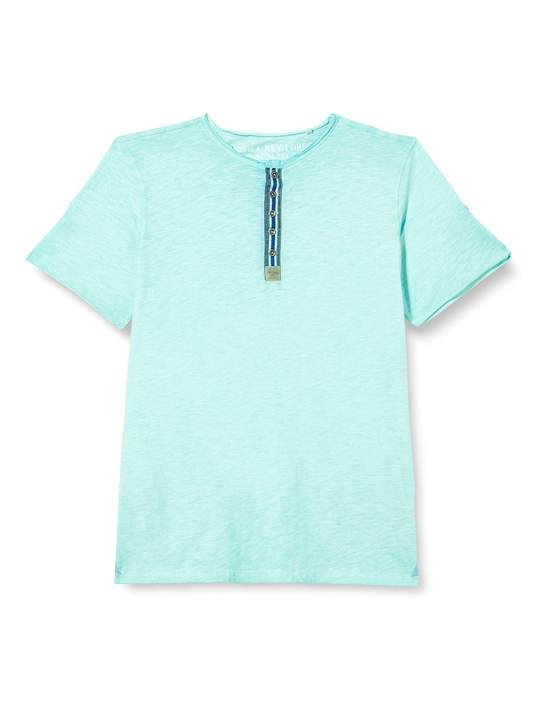 KEYLARGO Herren Arena Button T-Shirt, Turquoise (1213), S