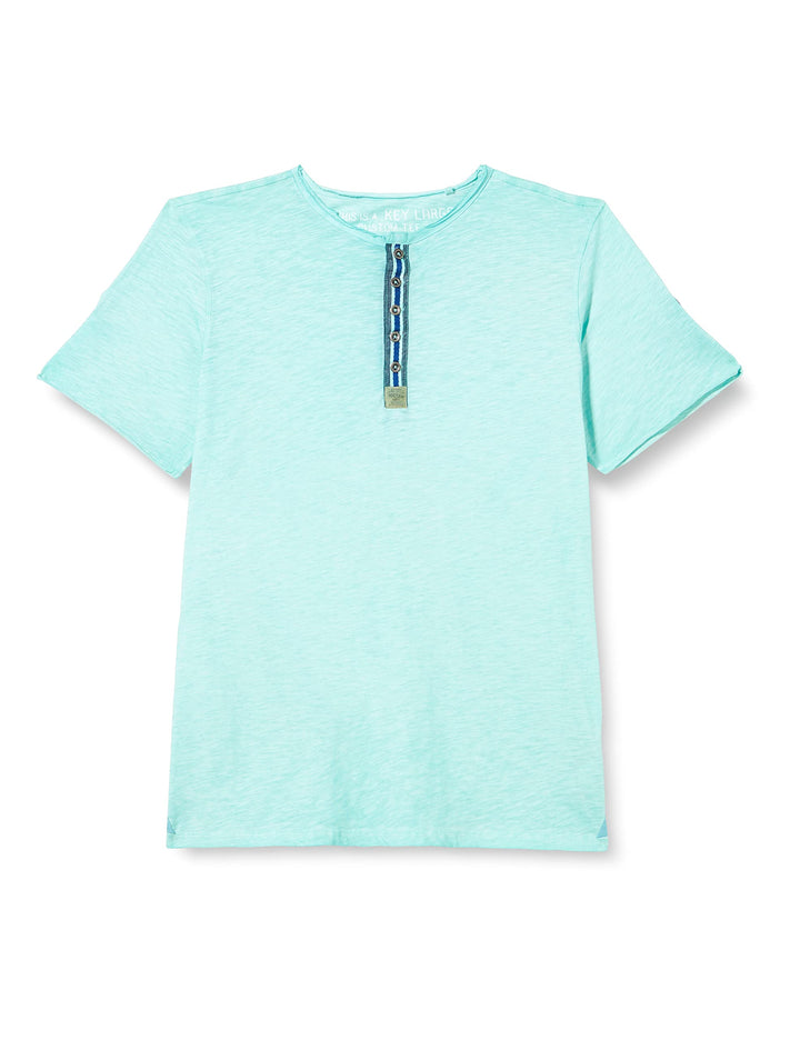 KEYLARGO Herren Arena Button T-Shirt, Turquoise (1213), S