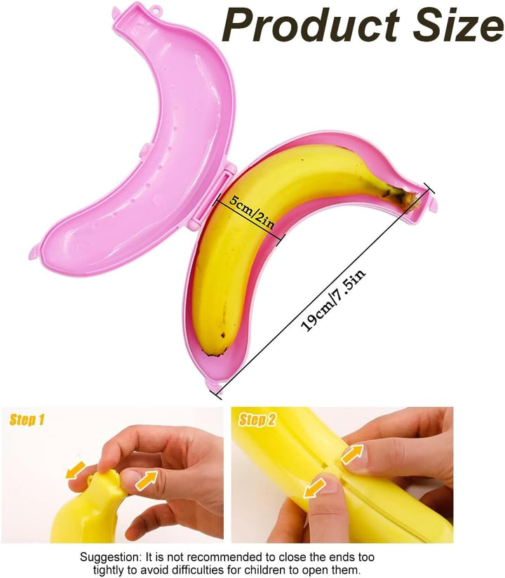 Bananenschutz, Bananen-Aufbewahrungsbehälter, Bananen-Etui, tragbarer Bananenhalter für Lunchboxen,