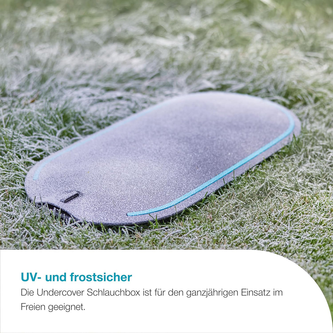 Gardena Undercover Schlauchbox RollUp M, 20 m Schlauch, diskrete unterirdische Installation, automat