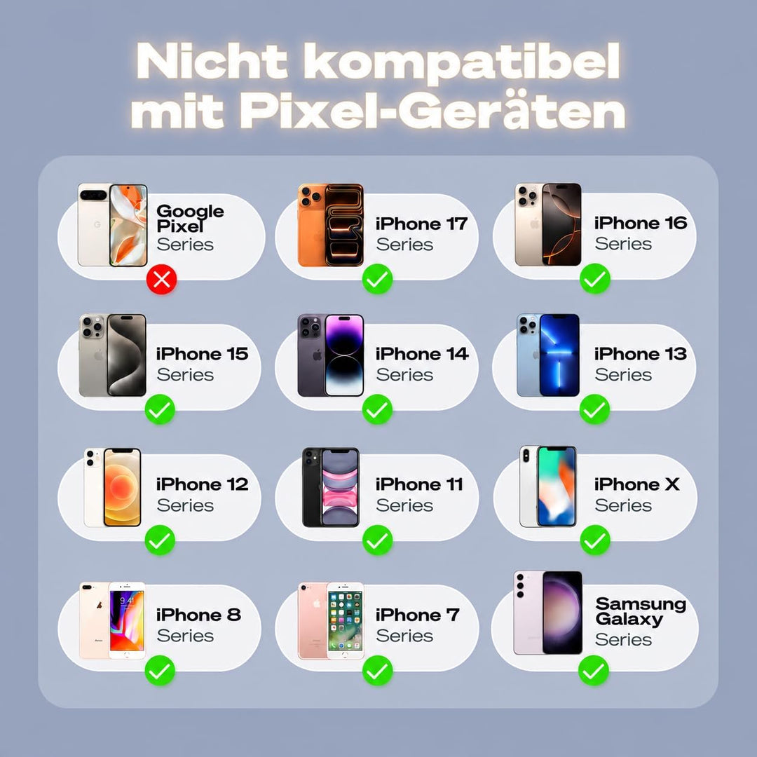 SYNCO XView Handy Selfie Monitor für iPhone 7-17 &amp; Android (Schwarz) | 50m Kabellos, 3H Akku, 1080p