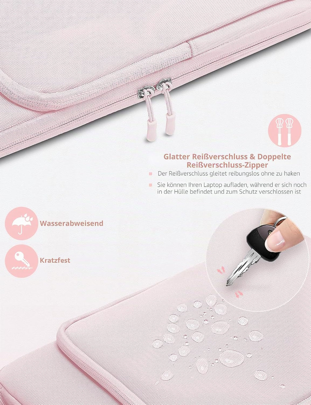 HYZUO 13,3-14 Zoll Laptoptasche Hülle Tasche für MacBook Pro 14 M5 M4 M3 M2 M1 A3426 A3427 2026-2021