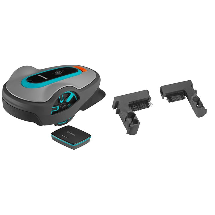 Gardena Mähroboter smart SILENO Life 750 m² Set &amp; Radbürsten: Dauerhafte Reinigung der Räder für Ihr