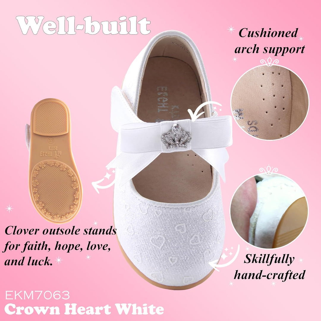 EIGHT KM EKM7063 Kleinkind Mädchen Kleid Schuhe Mary Jane Wohnungen Prinzessin Hochzeit Schuhe Balle