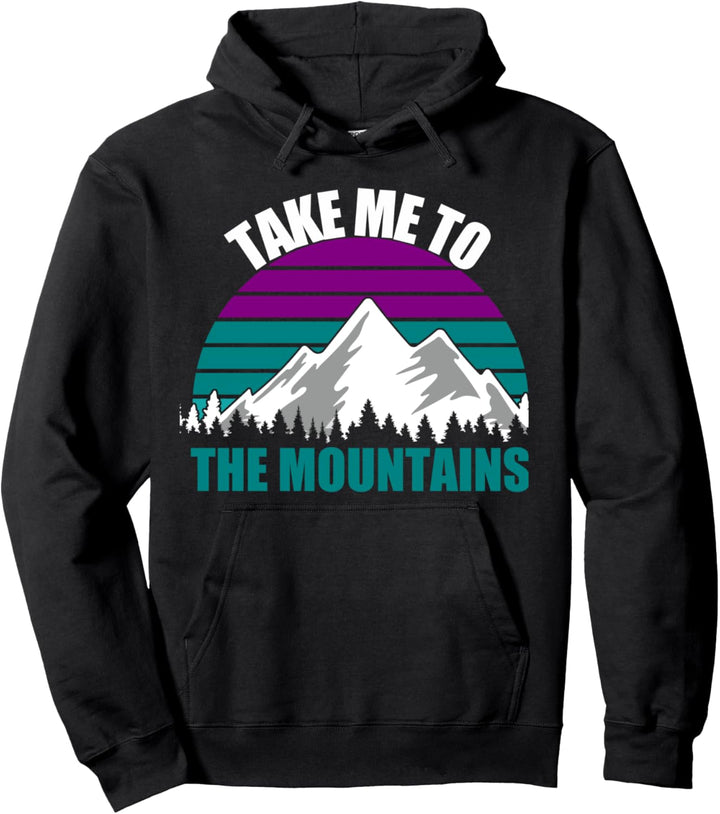 Bring mich in die Berge Wandern Camping Camper Abenteuer Pullover Hoodie