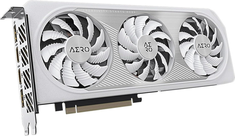 Gigabyte NVIDIA GeForce RTX 4060 AERO OC Graphics Card - 8GB GDDR6, 128-bit, PCI-E 4.0, 2550MHz Core