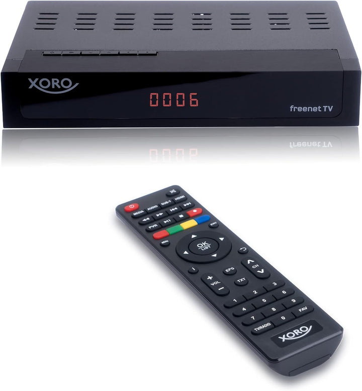 DVB-C/DVB-T2 FullHD Receiver XORO HRT 8770 TWIN, Digitales Kabelfernsehen, Freenet TV Entschlüsselun