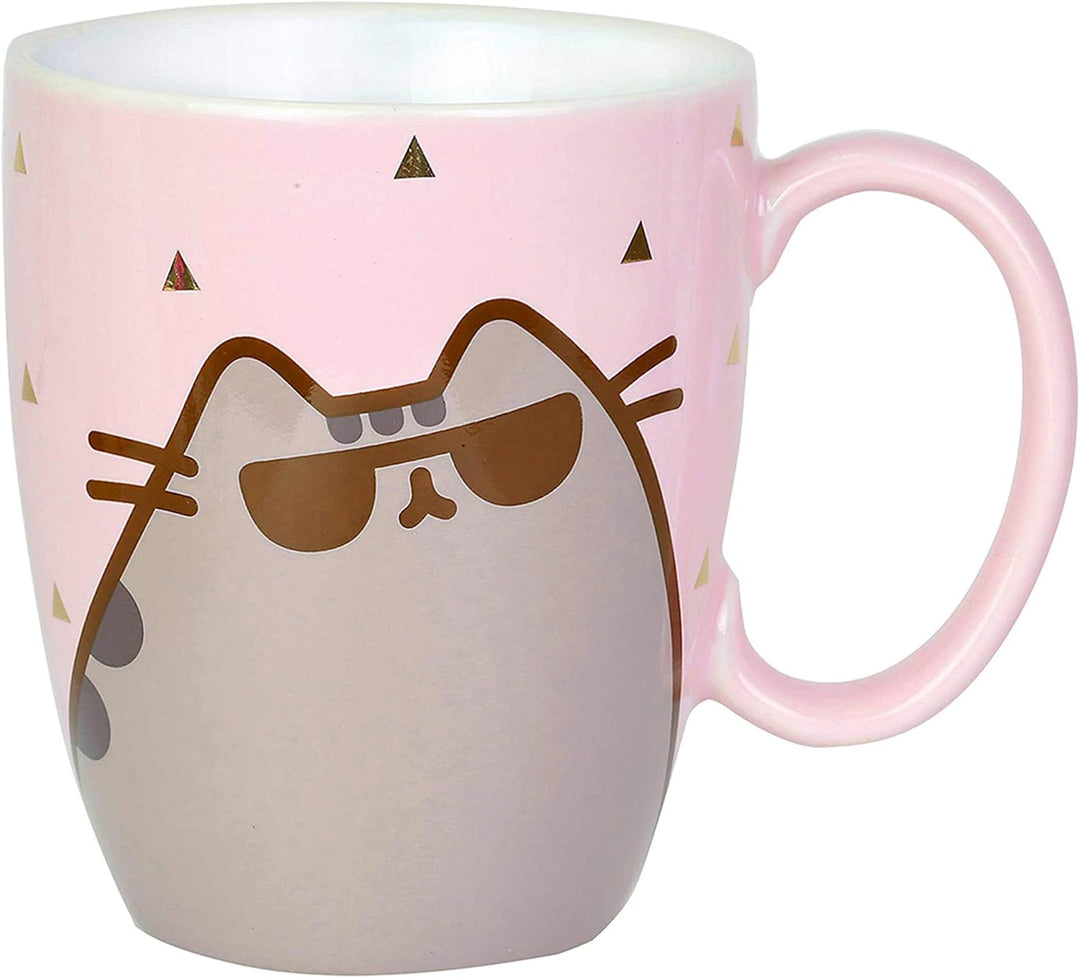 Enesco Pusheen by Our Name is Mud Sonnenbrille, Kaffeebecher, 340 ml, Pink