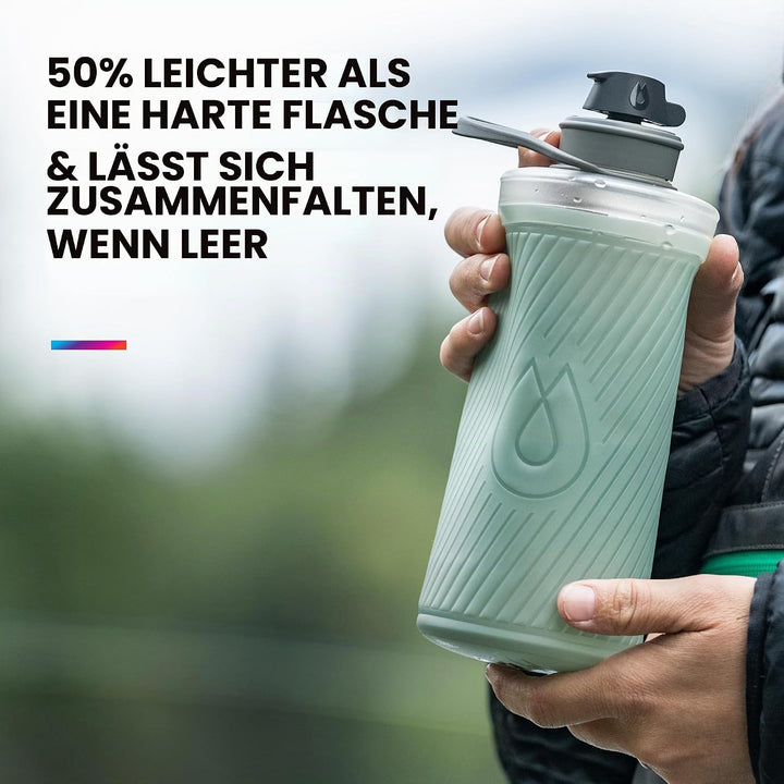 Hydrapak Flux - Zusammenklappbare Rucksack-Trinkflasche (750ml) - BPA-frei, ultraleicht, auslaufsich