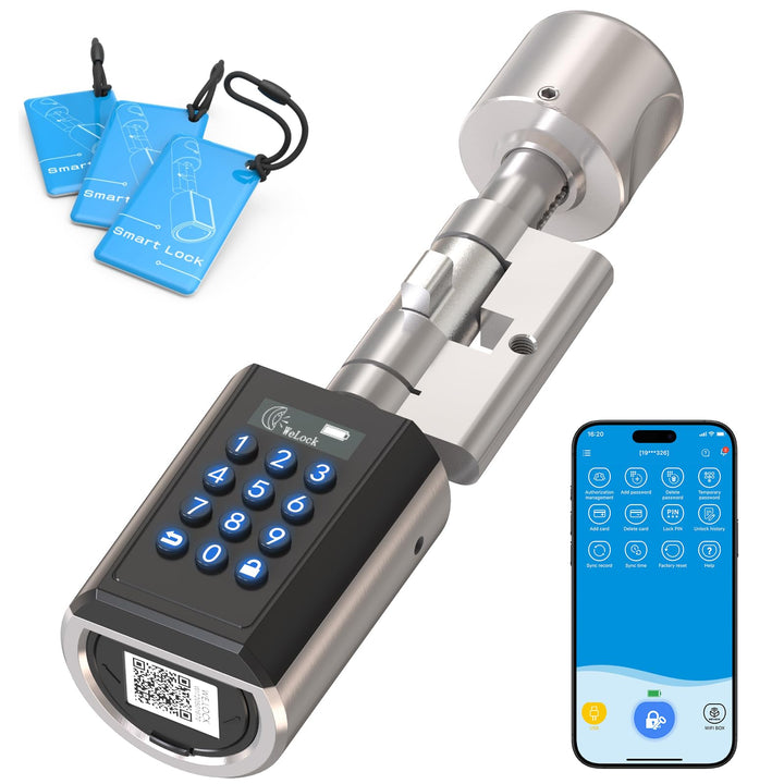 WELOCK PCB51 Elektronisches Türschloss mit Passwort,RFID-Karte,APP,WiFi,Elektronisches Türschloss ha