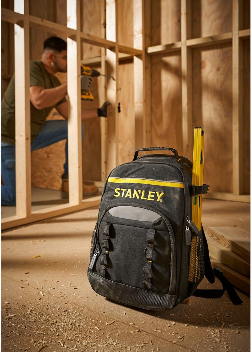 Stanley Werkzeugrucksack (35 x 44 x 16 cm, robustes 600 x 600 Denier Nylon, tragbarer Innenteiler, e