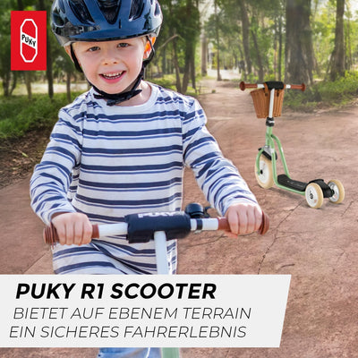 PUKY R 1 Classic Scooter | Sicherer Roller für Kinder ab 2 Jahren | Rutschfestes Trittbrett | Höhenv