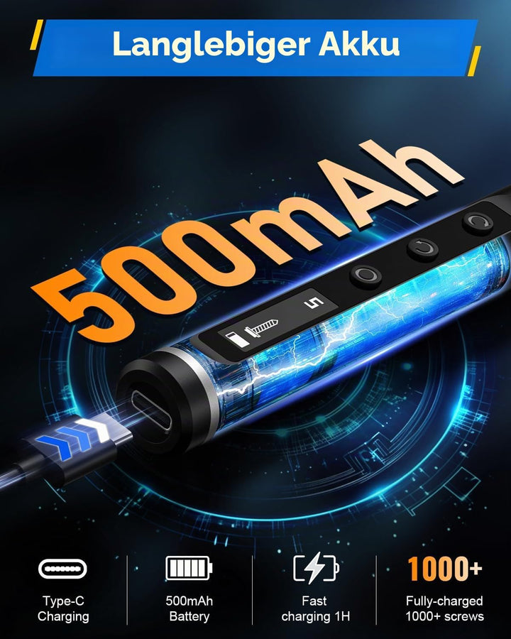 Mini Elektro Schraubendreher Set - 49 in 1 Magnetische Präzisions Electric Screwdriver - Akku Schrau
