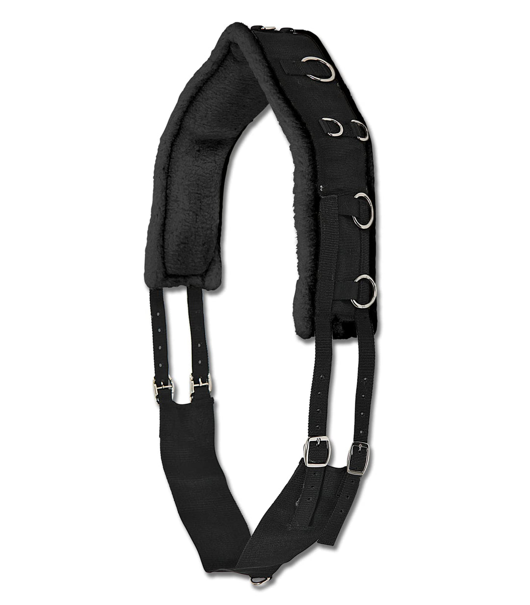 WALDHAUSEN Horse Fashion Longiergurt Soft Schwarz Pony, Schwarz Pony