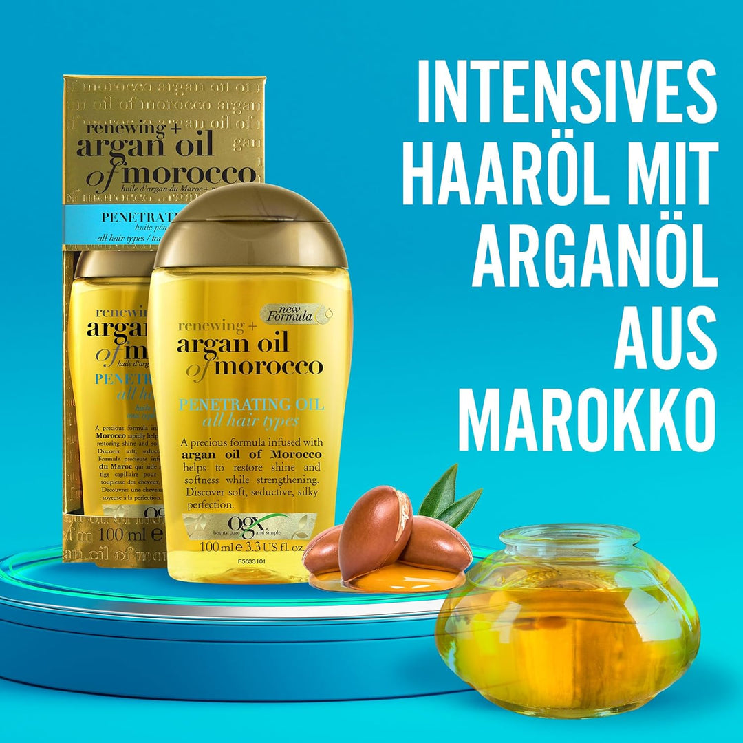 OGX Renewing + Argan Oil of Morocco Penetrating Oil (100 ml), intensives Haaröl mit Arganöl aus Maro