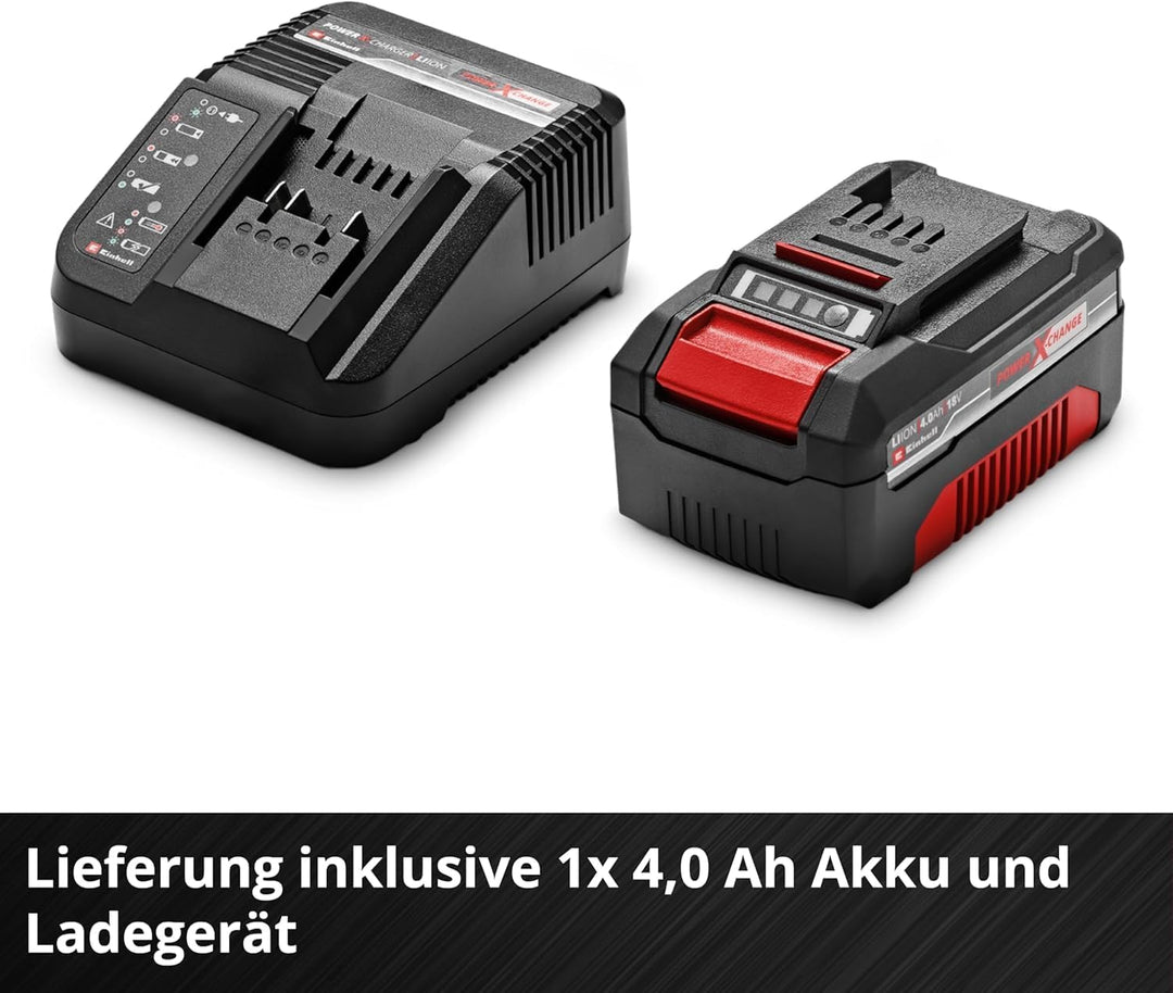 Einhell Akku-Rasenmäher GE-CM 18/33 Li Kit Power X-Change (18 V, 33 cm Schnittbreite, bis 200 m², Br