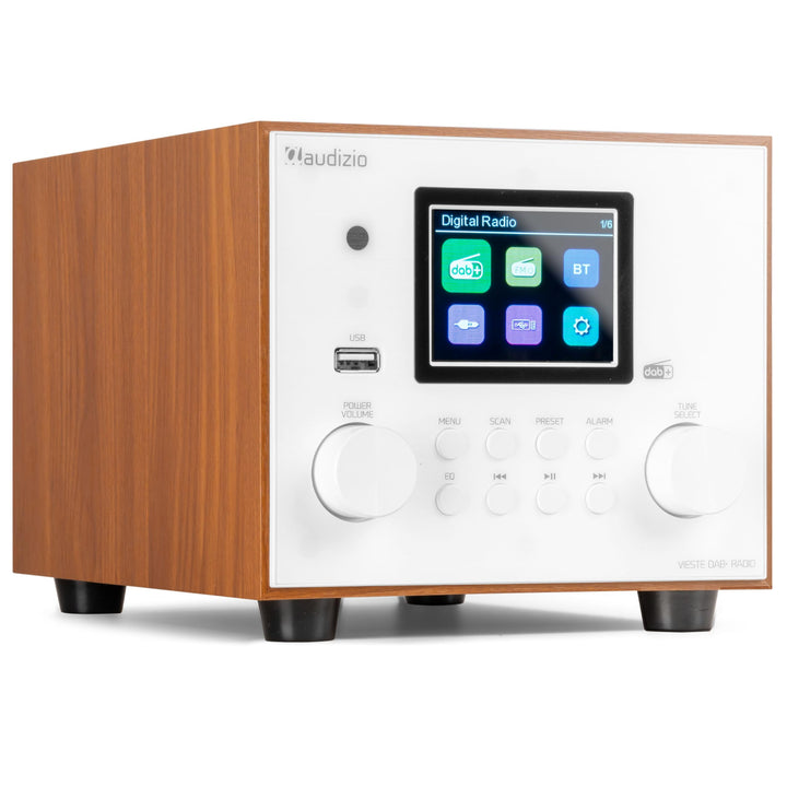 Audizio Vieste - DAB Radio mit Bluetooth, Digitalradio, 60 Watt Lautsprecher, DAB Plus Radio mit USB
