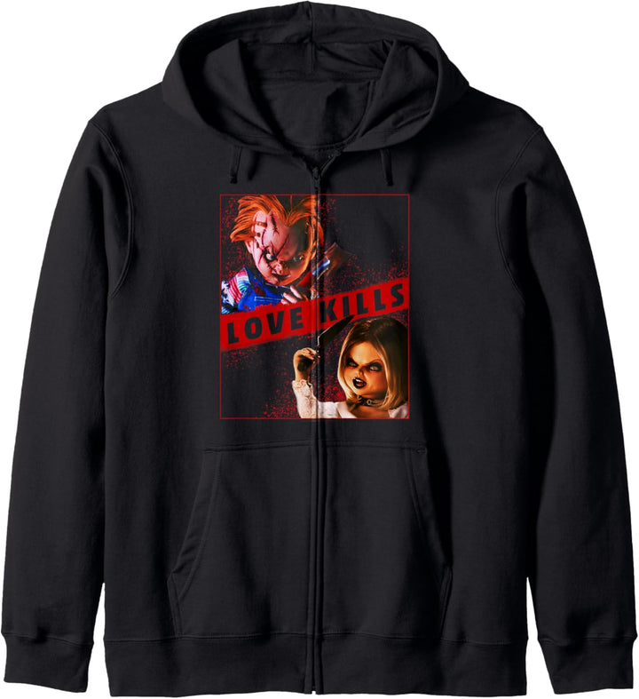 Child's Play Chucky And Tiffany Love Kills Kapuzenjacke