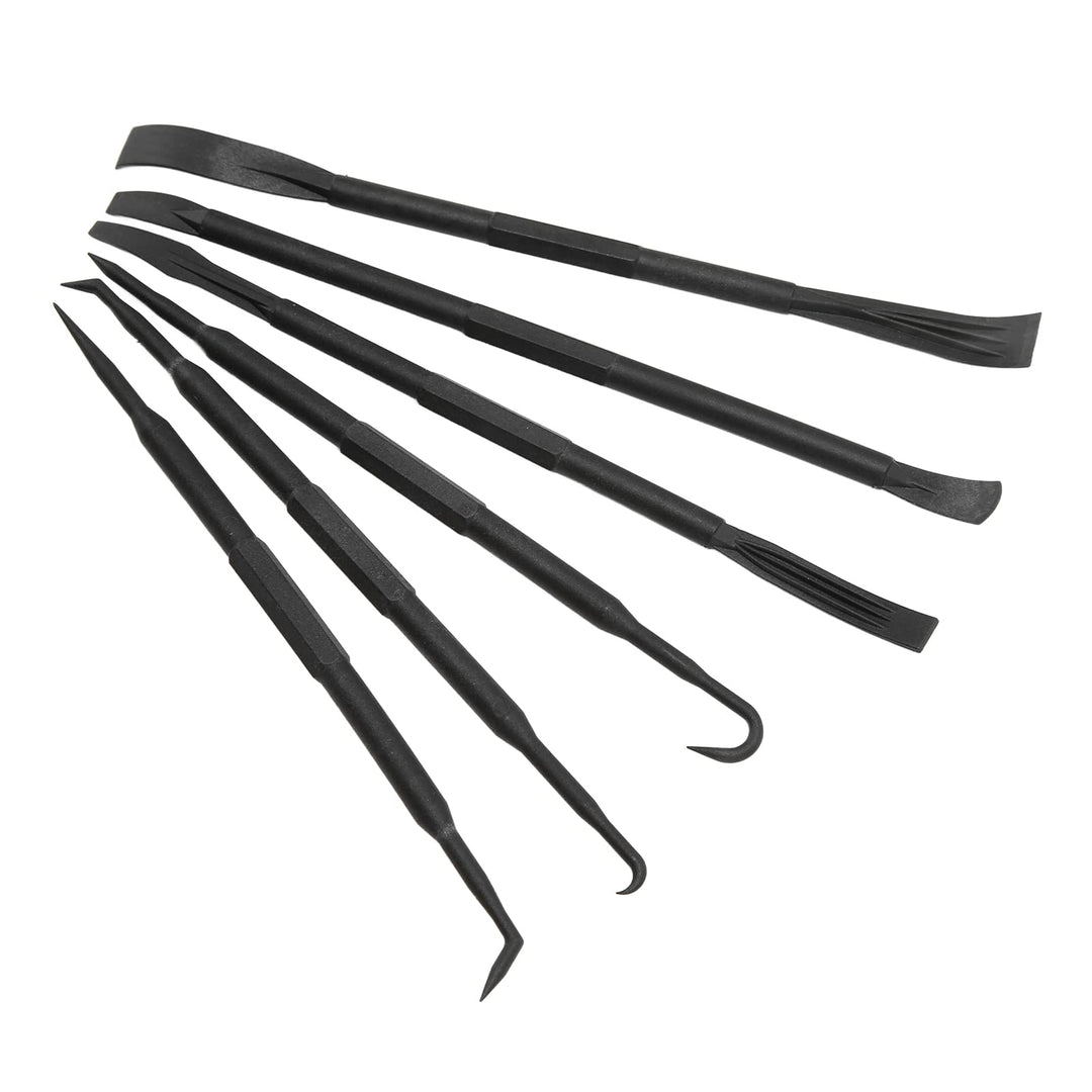 6PCS Set Neugierigen Bar Haken Set Doppelseitige ABS Kunststoff Schwarz Entfernen O Ring Dichtung Zu