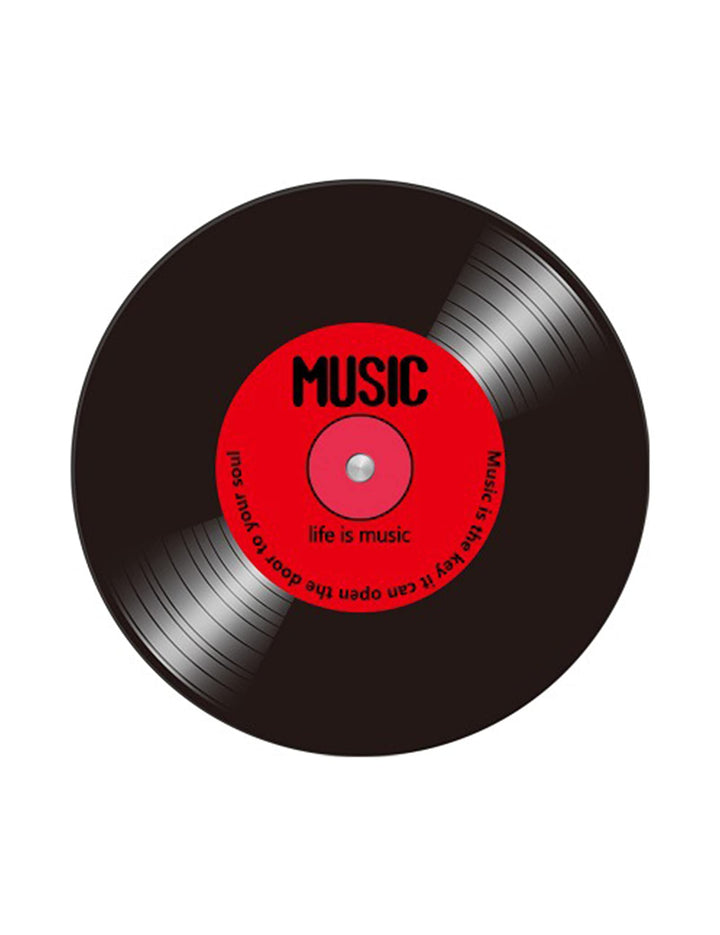 KRIPINC Teppich Rund Schallplatte, Teppich Vinyl, 3D Teppich, Teppich Rund 120, Teppich Kurzflor, Te