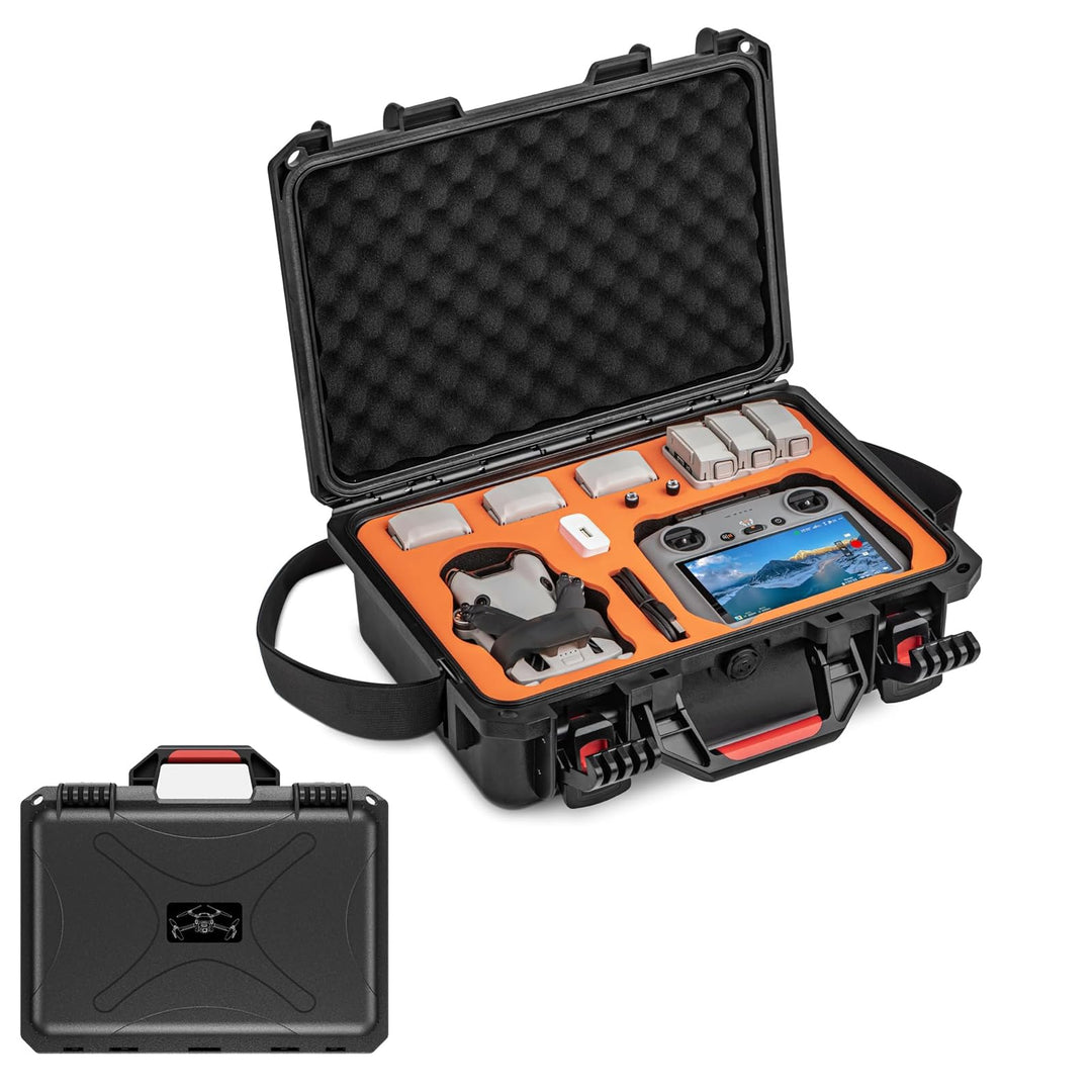 LICHIFIT Mini 4 Pro Hülle, wasserdichte Tragetasche für DJI Mini 4 Pro Fly More Combo Tragbarer Koff