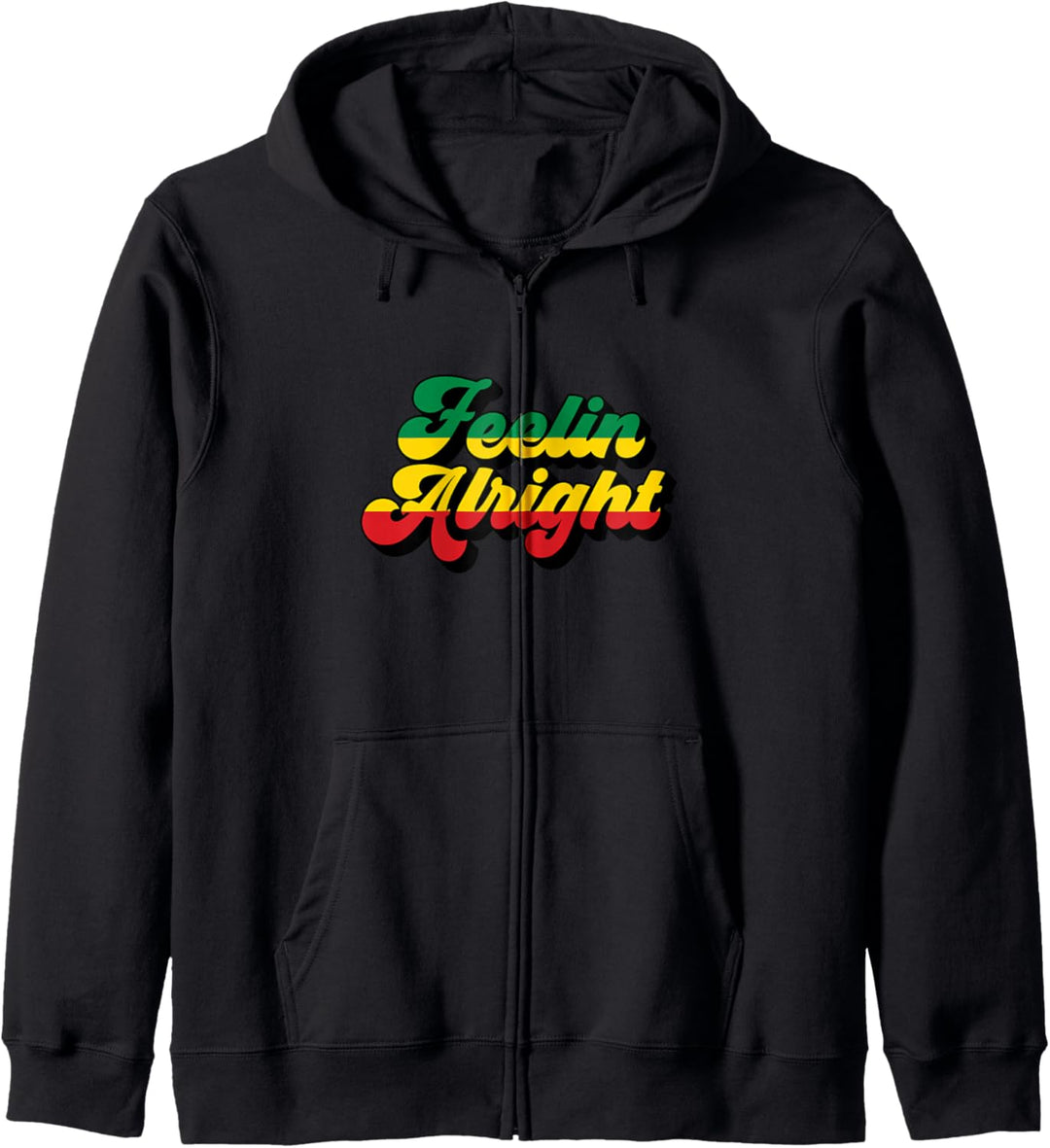 Feelin Alright Jamaika Rasta Reggae Kapuzenjacke