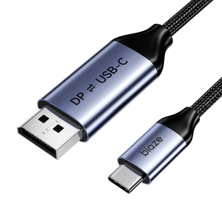 USB C auf DisplayPort Kabel 1.2M, Bidirektional 8K@60Hz, 4K@240Hz, Thunderbolt 3/4/5, DP 1.4, Kompat