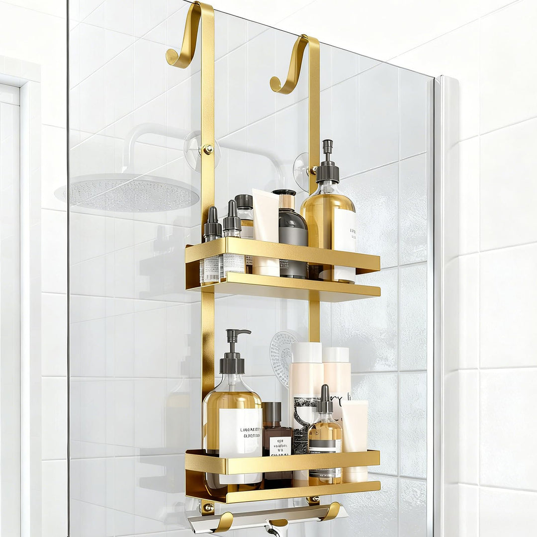 Duschablage ohne Bohren Badezimmer Organizer, Badregal Duschregal ohne Bohren, Duschablage zum Hänge