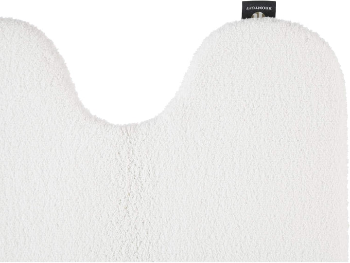 Rhomtuft Badematte Aspect, Farbe: weiss, Grösse: 55x60cm Toilettenvorlage mit Ausschnitt 55x60 cm, T