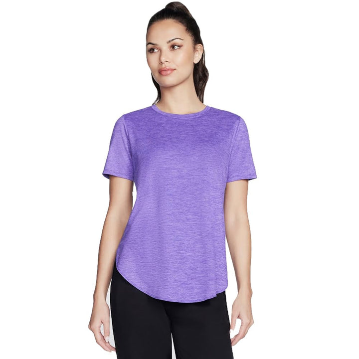 Skechers Damen Godri Swift T-Shirt (1er Pack), Afterparty/Paisley Purple