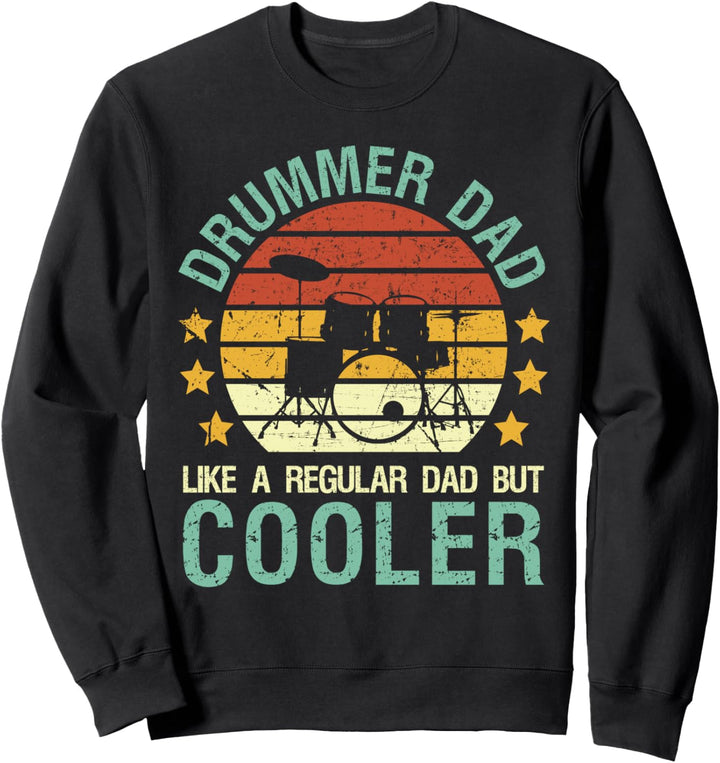 Schlagzeuger Papa Schlagzeuger Musikinstrument Trommeln Vater Sweatshirt