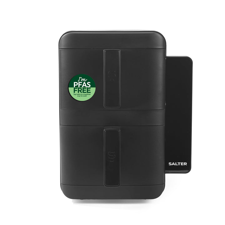 Salter VertiCook Ultra Stapelbare Heissluftfritteuse – 9 L Digitale Heissluftfritteuse, 2 x 4,5L Kör