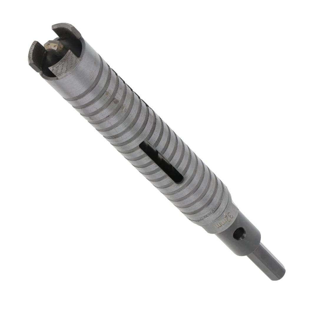 PRODIAMANT Diamant Bohrkrone ø 32mm Nutzlänge 150mm mit 6-Kant Adapter lasergeschweisst für trocken