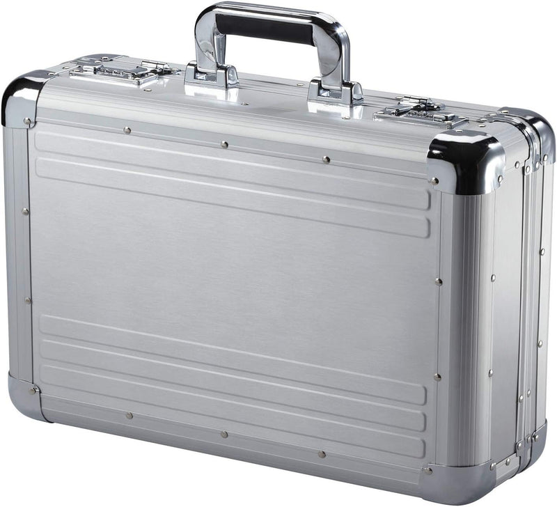 Alu Attache Case Dokumenten Aluminium Laptop Aktenkoffer 45 cm Silber Bowatex