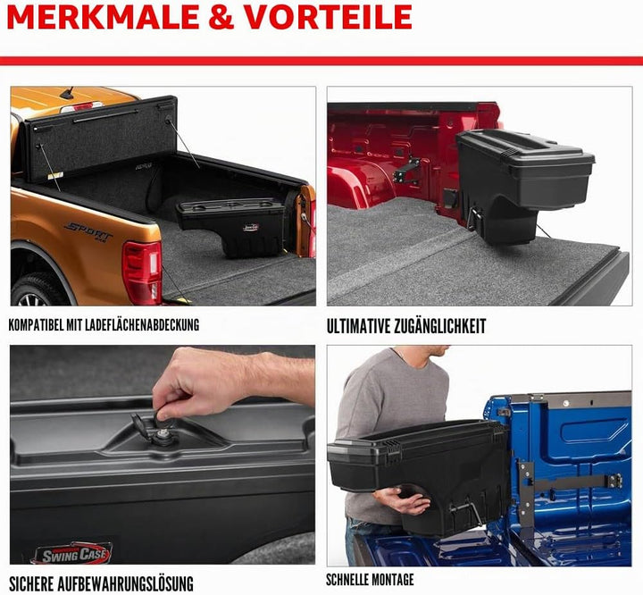 Undercover SwingCase SC302P Aufbewahrungsbox für LKW-Bett, passend für Dodge Ram 1500/2500 Beifahrer